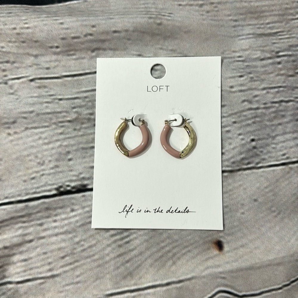 NWT Loft Hoop Earrings